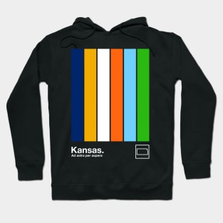 Kansas State Flag  // Original Minimalist Artwork Poster Design Hoodie